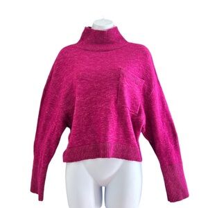 EXPRESS Women's Pink Turtleneck Sweater
